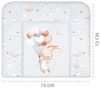 Wickelauflage Wickelkommode Auflage Baby 75x72 cm - Wickelmatte Wickeltischauflage Wasserfest Wickelunterlage Weich Kaninchen Bild 2