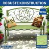 DanDiBo Gartenbank Wetterfest 2 Sitzer Metall Grün 110 cm 96593 Sitzbank Eisen Bank Garten Antik Parkbank Bild 4