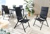 riess-ambiente Gartenstuhl COMFORT LINE anthrazit · zusammenklappbarer wetterfester Hochlehner (Einzelartikel, 1 St), platzsparender Balkonstuhl aus Stahl · mit verstellbarer Rückenlehne Bild 2