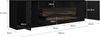 LED-TV-Ständer TV-Schrank TV-Einheit 180 cm Modern Weiß Hochglanz Front Matt Korpus mit 2 Türen und 4 Schubladen für Schlafzimmer Wohnzimmer Wohnmöbel (Schwarz) Bild 5