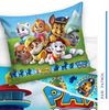 MTOnlinehandel Kinderbettwäsche Paw Patrol 100x135 + 40x60 cm, 100 % Baumwolle, Renforcé, 2 teilig, Bettwäsche-Set für Kinder, Mädchen und Jungen Bild 5
