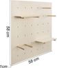 Goods+Gadgets Wandregal Pegboard, Werkzeugwand, Kreatives Stecktafel Ordnungssystem Bild 2