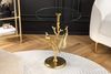 riess-ambiente Beistelltisch WILDLIFE PEACOCK 60cm gold / transparent · Wohnzimmertisch aus Metall (Einzelartikel, 1-St), mit Glas-Tischplatte · rund · handmade · Pfauen-Skulptur · Design Bild 2