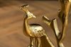 riess-ambiente Beistelltisch WILDLIFE PEACOCK 60cm gold / transparent · Wohnzimmertisch aus Metall (Einzelartikel, 1-St), mit Glas-Tischplatte · rund · handmade · Pfauen-Skulptur · Design Bild 4
