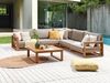 Beliani 'Timor' Lounge-Set, Zertifiziertes Akazienholz, Heller Holzfarbton Bild 2