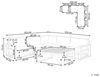 Beliani 'Timor' Lounge-Set, Zertifiziertes Akazienholz, Heller Holzfarbton Bild 3