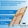 DaMi Lattenrost Basic Zerlegt 160x200 cm - 7 Zonen Lattenrahmen Aus Buche Mit 5-Fach Härteverstellung - Starr Bild 4