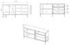 Sideboard Forest Kommode 160x40x85cm dunkelgrün Bild 3
