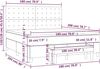 vidaXL Boxspringbett mit Matratze Rosa 180x200 cm Samt 3138102 Bild 2