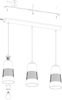 Eglo 49152 Pendelleuchte BURNHAM nickel-matt natur, weiß L:84cm B:15cm H:110cm Bild 5