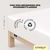 Schlafgut 'Easy' Spannbettlaken, MADE IN GREEN by OEKO-TEX®, Gummizug: rundum, Jersey Elasthan, Full-white, XL 180x200 cm - 200x220 cm Bild 3
