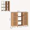Beistellschrank Hakseri 2-tlg. 87x99x33 cm Bambus Natur [en. casa] Bild 2