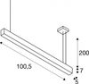 SLV Leuchte 1001400 GLENOS Pendelleuchte mattschwarz 1m 3000K dimmbar Bild 3