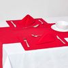 Homescapes Platzset Tischset rot im 2er-Set – 30 x 45 cm, 100% Baumwolle Bild 2