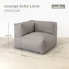 osoltus Premium Modular Lounge Eck Sitzelement Olefin charcoal grau Lotta Bild 2