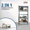 Grafner® Lagerregal 172 x 75 x 30 cm mit 5 Böden max. 375 kg Metall verzinkt Kellerregal Schwerlastregal Bild 5
