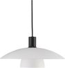 Nordlux Moderne Pendelleuchten Verona Ø 40 Cm Weiß 1-flammig Rund, Schwarz, weiß, Glas, Metall, 2010863001 Bild 2