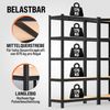 Monzana® 3er Set Schwerlastregal Eckregal 2625 kg 15 MDF-Platten Regal Lagerregal Kellerregal Steckregal Werkstattregal Regalsystem Schwarz Bild 4