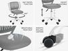 FurnitureR Schreiben Task Stuhl Ergonomische Kinder Teens Jungen Mädchen Studie Stuhl Mit Einstellbarer Höhe Drehbarer Computer Laptop Schreibtisch Stuhl Für Zuhause, Büro, Arbeitszimmer Bild 5