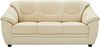 Cavadore 3-Sitzer Savana / 3er Ledersofa mit Federkern im klassischen Design / 198 x 90 x 90 / Echtleder Weiß Bild 4
