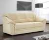Cavadore 3-Sitzer Savana / 3er Ledersofa mit Federkern im klassischen Design / 198 x 90 x 90 / Echtleder Weiß Bild 2