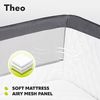 Lionelo Theo Baby Beistellbett Kinderbett dunkelgrau Babybett Zustellbett Bild 5