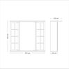 jokey Spiegelschrank Binz weiß, 67,4 cm Breite Bild 2