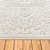 Paco Home Teppich In- & Outdoor, Moderne abstrakte Boho Designs mit 3D Struktur, robust & wetterfest, ideal für Terrasse Wohnzimmer & Küche, Grösse:240x340 cm, Farbe:Creme 3 Bild 3