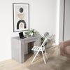 Skraut Home – Ausziehbarer Konsolentisch bis 140 cm – Maße geschlossen: 78 x 90 x 50 cm – Widerstandsfähiges Material – Zement – ​​Ideal für Ihr Esszimmer, Wohnzimmer oder Ihren Schreibtisch Bild 4