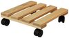 BigDean Blumentopfuntersetzer Pflanzenroller rund Buchenholz Holz 30cm 120Kg Rolluntersetzer, 1-tlg. Bild 3