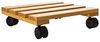 BigDean Blumentopfuntersetzer Pflanzenroller rund Buchenholz Holz 30cm 120Kg Rolluntersetzer, 1-tlg. Bild 2