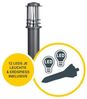 MeLiTec 2er Set LED Gartenleuchten GL13 rund, anthrazit Bild 5