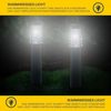 MeLiTec 2er Set LED Gartenleuchten GL13 rund, anthrazit Bild 2