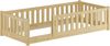Kinderbett, Bodenbett mit dreiseitiger Sicherung 80x180 Kiefer natur lackiert V-60.77-08-180Rollrost und Matratze inkl. Bild 3