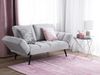 Schlafsofa 2-Sitzer Polsterbezug hellgrau BREKKE Bild 2