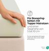 etérea Jersey Topper Spannbettlaken Spannbetttuch Natur 140x200 - 160x200 cm Bild 3