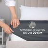 Dreamzie Premium Spannbettlaken 90x200 cm, Spannbetttuch für Dicke Matratzen bis zu 22 cm, Bettlaken 100% Jersey Baumwolle, 150 g/m², Oeko-TEX Zertifiziert - Dunkelgrau Bild 3