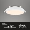 Di-Ka LED Einbauleuchte Plat rahmenlos weiß Ø 10 cm 6W, warmweiß Bild 2