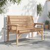 Outsunny Gartenbank (Set, 1-St, 1 Bank), Ergonomisch, wetterfest, Massivholz, 2-Sitzer Bild 3