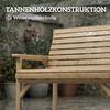 Outsunny Gartenbank (Set, 1-St, 1 Bank), Ergonomisch, wetterfest, Massivholz, 2-Sitzer Bild 5
