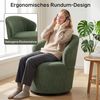 HOMCOM Sessel Breiter Sitz Relaxsessel (Moderner Polstersessel, 1-St, Relaxsessel), 360° drehbar, Cordstoff, ergonomisch Bild 5