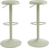 BAÏTA Hocker Holy aus Metall, Mandelgrün Bild 1