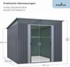 osoltus Metall Gerätehaus Pultdach Geräteschuppen T 279cm x B 238cm 6,6m² Bild 3