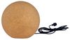 TRANGO Gartenleuchte, *SANDSTONE* 3er Set Kugellampe, Gartenkugel, Außenleuchte 23400S in Sandstein-Optik je 1x Kugel Ø 20cm, 30cm, 40cm mit je ca. 5 Meter IP44 Zuleitungskabel & E27 Fassung, IP65 Strahlwassergeschützt für Außen und Innen geeignet Bild 4