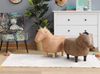 Beliani Pouf animal brown eco-leather HORSE Bild 4
