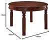 Esstisch rund 100x100x76 Akazie lackiert OXFORD #331 Bild 3