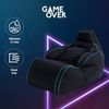 Game Over Videospiel Sitzsack Liegestuhl | Wohnzimmer | Seitentaschen für Controller | Headset-Halter | Hergestellt in Großbritannien | Ergonomisches Design für Entspannte Spieler (Lichklinge) Bild 4