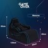 Game Over Videospiel Sitzsack Liegestuhl | Wohnzimmer | Seitentaschen für Controller | Headset-Halter | Hergestellt in Großbritannien | Ergonomisches Design für Entspannte Spieler (Lichklinge) Bild 3