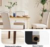 DUMOS Esszimmerstühle 4er Set, Elegant und Schön Modern Stühle Esszimmer, Pu-Leder Gepolstert küchenstühle, Esszimmerstuhl Geeignet für Küche, Wohnzimmer, Schlafzimmer (Beige) Bild 5