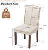 DUMOS Esszimmerstühle 4er Set, Elegant und Schön Modern Stühle Esszimmer, Pu-Leder Gepolstert küchenstühle, Esszimmerstuhl Geeignet für Küche, Wohnzimmer, Schlafzimmer (Beige) Bild 3
